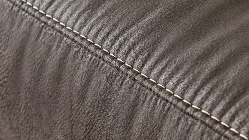 Ecksofa modulmaster aus Stoff in Anthrazit Modulmaster MM-PP1194 - Ecksofa anthrazitfarbene Mikrofaser Saddle & Metallfüße W009-M01 - Stellfläche ca. 160 x 244 cm