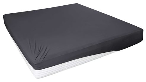 Spannbettlaken H. g. hahn haustextilien® aus Stoff in Anthrazit HAHN Spannbettlaken anthrazitfarbener Baumwolljersey - ca. 100 x 200 cm