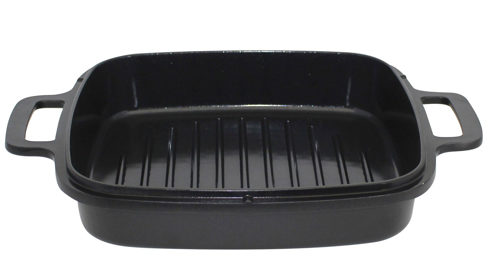 Multifunktionstopf Elo® aus Metall in Schwarz ELO® Multifunktionstopf-Set Cubus Aluminiumguss – ca. 24 x 24 cm