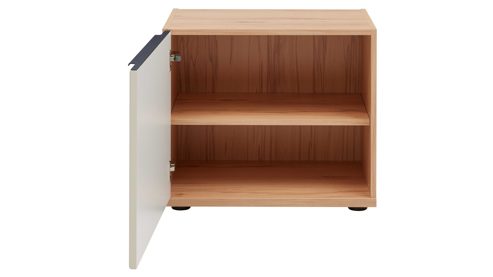 Lowboard Interliving aus Holz in Beige Interliving Wohnzimmer Serie 2032 - Lowboard LT21062 Sandbeige & Balkenbuche - dreiteilig, Länge ca. 210 cm