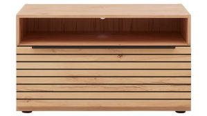 Lowboard Interliving aus Holz in Beige Interliving Wohnzimmer Serie 2032 - Lowboard LT21062 Sandbeige & Balkenbuche - dreiteilig, Länge ca. 210 cm