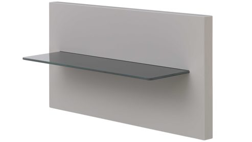 Paneel Interliving aus Holz in Hellgrau Interliving Schlafzimmer Serie 1207 – Paneel 30426 rechts, Breite ca. 46 cm - Satingrau