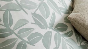 Bettwäsche-Set Interliving aus Stoff in Hellgrün Interliving Bettwäsche Serie 9131 floral salbeigrüner & salbeigrüner Baumwollsatin - ca. 155 x 220 cm