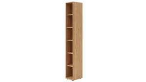Regal Interliving aus Holz in Holzfarben Interliving Wohnzimmer Serie 2032 - Sideboard mit Regalkombination Sandbeige & Risseiche - Länge ca. 210 cm