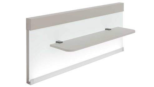 Komplettzimmer Interliving aus Holz in Weiß Interliving Schlafzimmer Serie 1032 – Komplettzimmer mit Wäschekommode Weiß & Kieselgrau - Liegefläche ca. 180 x 200 cm