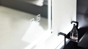 Wandspiegel Interliving aus Spiegel in Transparent Interliving Bad Serie 7317 - Wandspiegel ca. 80 x 72 cm