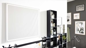 Wandspiegel Interliving aus Spiegel in Transparent Interliving Bad Serie 7317 - Wandspiegel ca. 80 x 72 cm