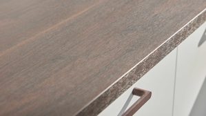 Einbauküche culineo® aus Holz in Weiß Culineo® Einbauküche C615 mit Einbaugeräten Alpinweiß & Walnuss - Stellfläche ca. 280 x 305 cm