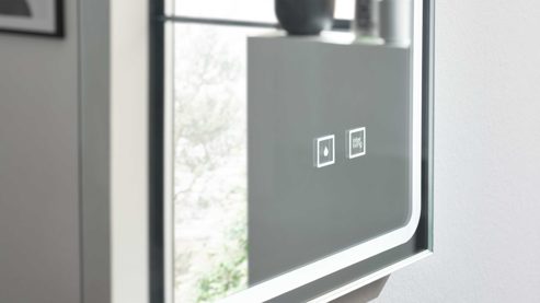 Wandspiegel Interliving aus Spiegel in Transparent Interliving Bad Serie 7945 - Spiegel mit LED-Beleuchtung ca. 100 x 72 cm