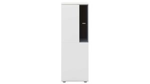 Highboard Interliving aus Holz in Weiß Interliving Wohnzimmer Serie 2031 - Highboardkombination B18077 Tonweiß - dreiteilig, Breite ca. 180 cm
