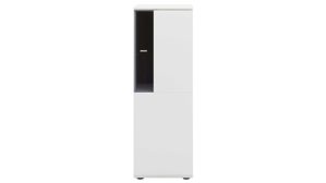 Highboard Interliving aus Holz in Weiß Interliving Wohnzimmer Serie 2031 - Highboardkombination B18077 Tonweiß - dreiteilig, Breite ca. 180 cm