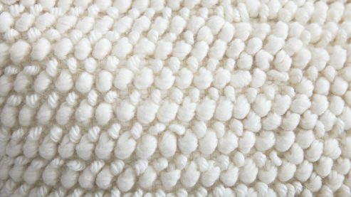 Kissenbezug /-hülle Interliving aus Stoff in Weiß Interliving Kissenhülle Serie 9115 wollweißes Mischgewebe - ca. 45 x 45 cm