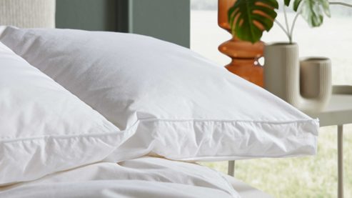 Daunendecke Interliving aus Federn + Daunen in Weiß Interliving Bettdecke Serie 9212 - Daunendecke als Aussenstegdecke warm, ca. 1.000 g Daunen & Federn - ca. 135 x 200 cm