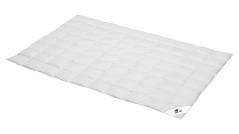 Daunendecke Interliving aus Federn + Daunen in Weiß Interliving Bettdecke Serie 9212 - Daunendecke als Sommerbett extra leicht, ca. 240 g Daunen & Federn - ca. 135 x 200 cm