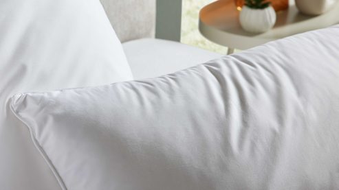 Kopfkissen Interliving aus Federn + Daunen in Weiß Interliving Kopfkissen Serie 9212 - 3-Kammerkissen 640 g Federn & Daunen - ca. 40 x 80 cm