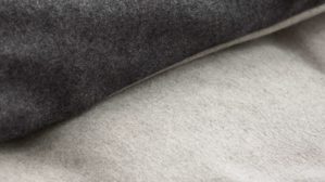 Bettwäsche-Set Interliving aus Stoff in Anthrazit Interliving Bettwäsche Serie 9118 - Biberbettwäsche mit zwei Kopfkissenbezügen Anthrazit & Hellgrau - ca. 80 x 80 cm und ca. 200 x 200 cm