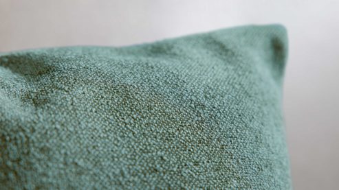 Kissenbezug /-hülle Interliving aus Stoff in Dunkelgrün Interliving Kissen Serie 9124 - Kissenhülle dunkelgrüne Chenille - ca. 40 x 40 cm