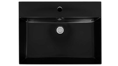 Badmöbel-Set Interliving aus Holz in Schwarz Interliving Bad Serie 7340 - Badmöbel-Set mit vielen Extras Mattschwarz & Vikings Oak