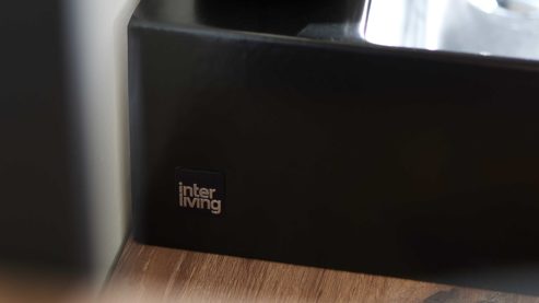 Badmöbel-Set Interliving aus Holz in Schwarz Interliving Bad Serie 7340 - Badmöbel-Set mit vielen Extras Mattschwarz & Vikings Oak