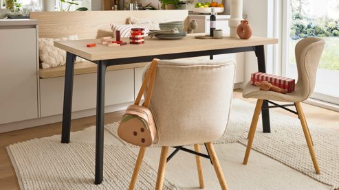 Einbauküche culineo® aus Holz in Beige Culineo® Einbauküche C945 mit beko Einbaugeräten Sand - Stellfläche ca. 377 x 300 cm